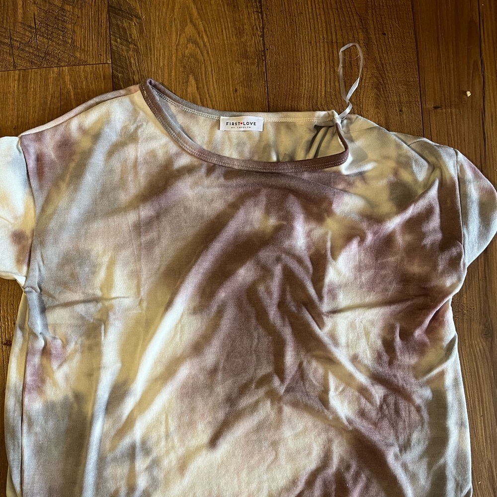 Brand new without tax first love tie dye oversized pulse